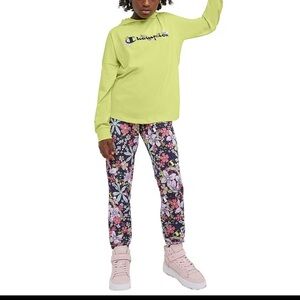 NWT Champion Big Girls All Over Print Jogger